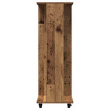 Kledingkast Met Plank Oud Hout 102 X 38 X 110 Cm Bewerkt Hout