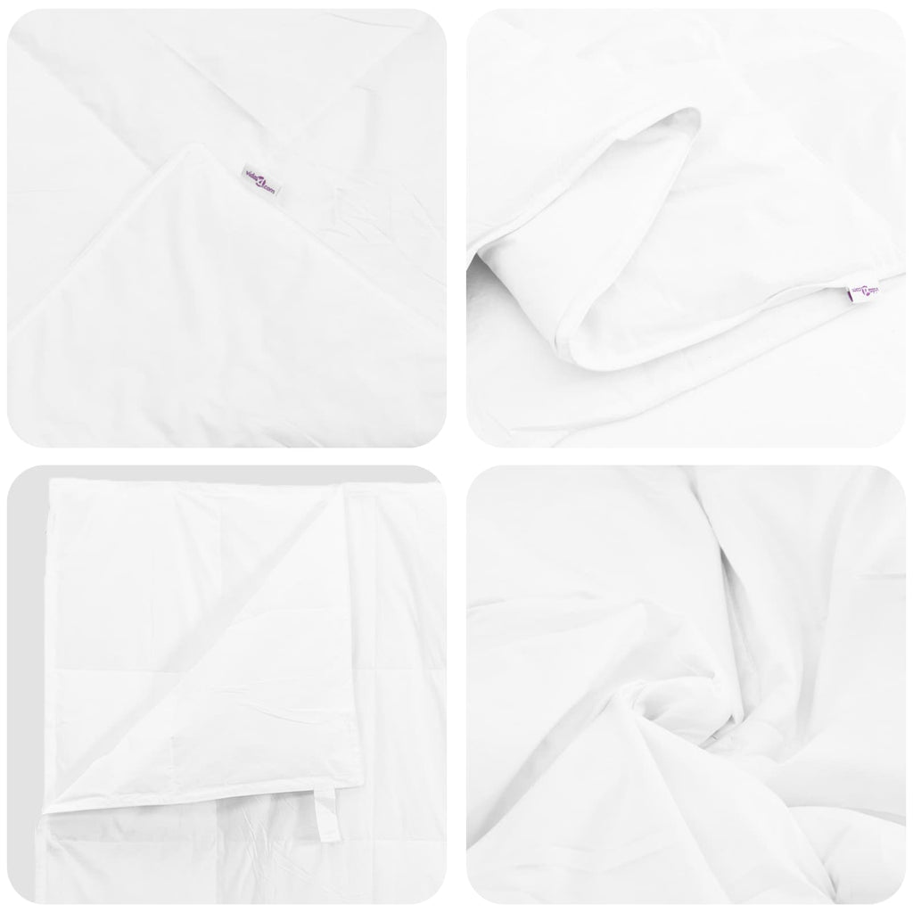 Zomer Dekbed Met Kussen 2 Pcs Wit Donsveertjes