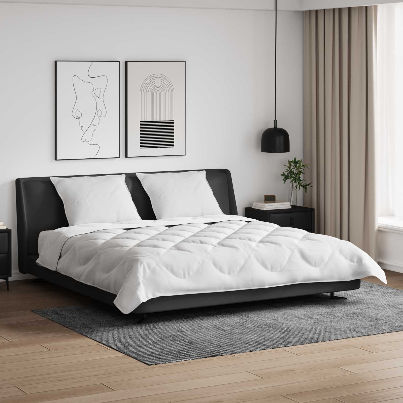 Dekbed Met Kussens Met Kussen 3 Pcs Wit Microvezel