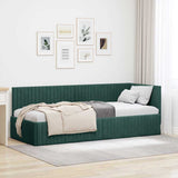 Hoekbedframe Met Hoofdeinde 90 Cm X 190 Cm Fluweel