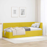 Hoekbedframe Met Hoofdeinde 90 Cm X 190 Cm Fluweel