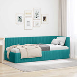 Hoekbedframe Met Hoofdeinde 90 Cm X 190 Cm Fluweel