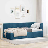 Hoekbedframe Met Hoofdeinde 90 Cm X 190 Cm Fluweel