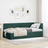 Hoekbedframe Met Hoofdeinde 90 Cm X 190 Cm Fluweel