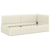 Hoekbedframe Met Hoofdeinde 90 Cm X 190 Cm Fluweel