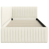 Hoekbedframe Met Hoofdeinde 90 Cm X 190 Cm Fluweel