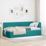 Hoekbedframe Met Hoofdeinde 90 Cm X 190 Cm Fluweel