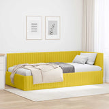 Hoekbedframe Met Hoofdeinde 90 Cm X 190 Cm Fluweel