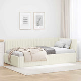 Hoekbedframe Met Hoofdeinde 90 Cm X 190 Cm Fluweel