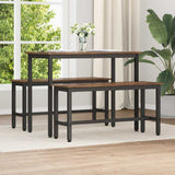 Eetbank Oudhout 100 X 32,5 X 48,5 Cm Engineered Hout En Staal