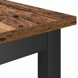 Eetbank Oudhout 100 X 32,5 X 48,5 Cm Engineered Hout En Staal