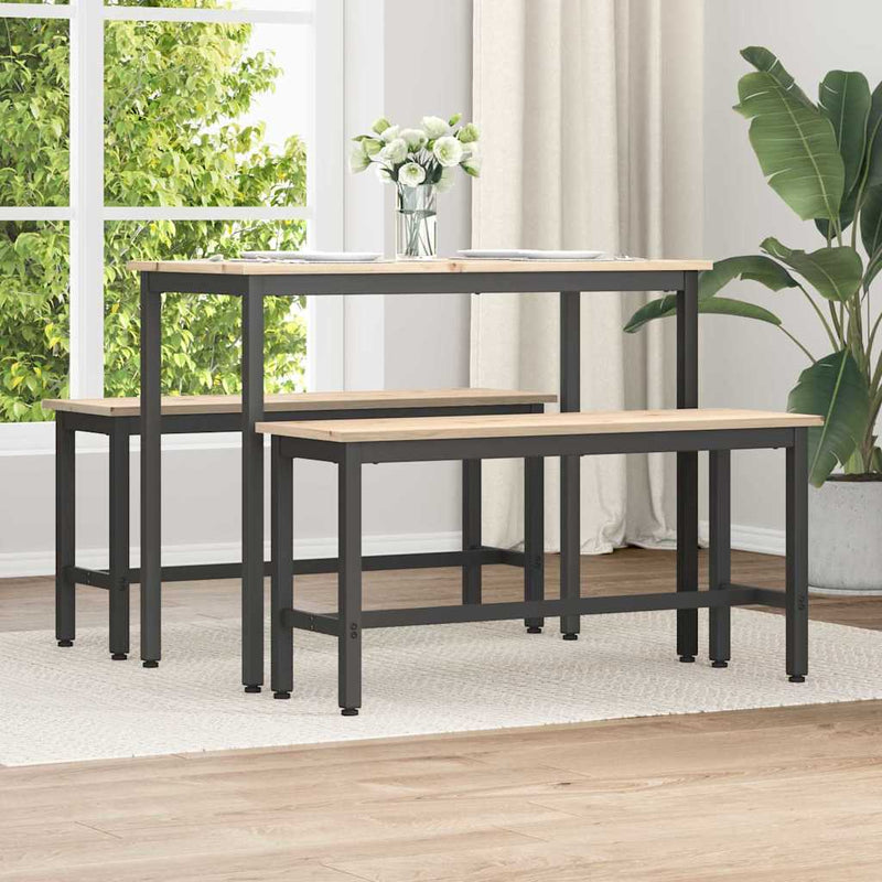 Eetbank 100 X 32,5 X 49 Cm Massief Grenenhout