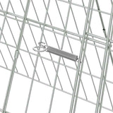 Kippenhok Zilver 215 X 55 X 55 Cm Gegalvaniseerd Staal