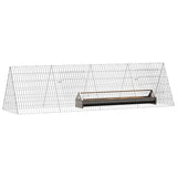 Kippenhok Zilver 215 X 55 X 55 Cm Gegalvaniseerd Staal