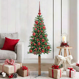 Slanke Kerstboom Pvc En Massief Dennenhout