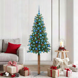 Slanke Kerstboom Pvc En Massief Dennenhout