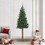 Slanke Kerstboom Pvc En Massief Dennenhout
