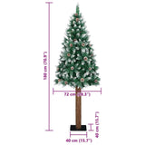 Slanke Kerstboom Pvc En Massief Dennenhout