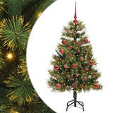 Kunstmatige Scharnier Kerstboom Met Cones Groen