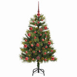 Kunstmatige Scharnier Kerstboom Met Cones Groen
