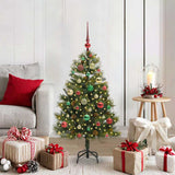 Kunstmatige Scharnier Kerstboom Met Cones Groen