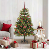Kunstmatige Scharnier Kerstboom Met Cones Groen