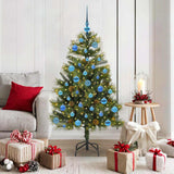 Kunstmatige Scharnier Kerstboom Met Cones Groen