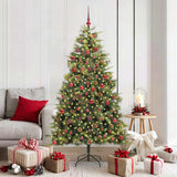 Kunstmatige Scharnier Kerstboom Met Cones Groen