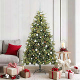 Kunstmatige Scharnier Kerstboom Met Cones Groen
