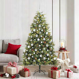 Kunstmatige Scharnier Kerstboom Met Cones Groen