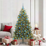 Kunstmatige Scharnier Kerstboom Met Cones Groen