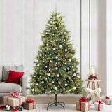 Kunstmatige Scharnier Kerstboom Met Cones Groen