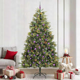 Kunstmatige Scharnier Kerstboom Met Cones Groen