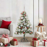 Kunstkerstboom Groen En Wit Pvc En Metaal En Plastic