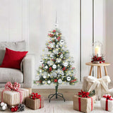 Kunstkerstboom Groen En Wit Pvc En Metaal En Plastic