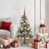 Kunstkerstboom Groen En Wit Pvc En Metaal En Plastic