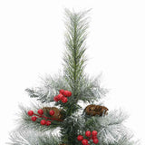 Kunstkerstboom Groen En Wit Pvc En Metaal En Plastic