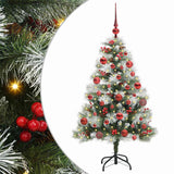 Kunstkerstboom Groen En Wit Pvc En Metaal En Plastic
