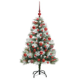 Kunstkerstboom Groen En Wit Pvc En Metaal En Plastic