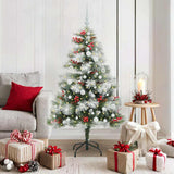 Kunstkerstboom Groen En Wit Pvc En Metaal En Plastic