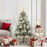 Kunstkerstboom Groen En Wit Pvc En Metaal En Plastic