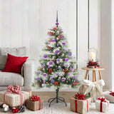 Kunstkerstboom Groen En Wit Pvc En Metaal En Plastic