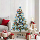 Kunstkerstboom Groen En Wit Pvc En Metaal En Plastic