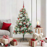 Kunstkerstboom Groen En Wit Pvc En Metaal En Plastic