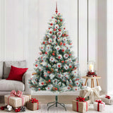 Kunstkerstboom Groen En Wit Pvc En Metaal En Plastic