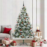 Kunstkerstboom Groen En Wit Pvc En Metaal En Plastic
