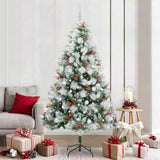 Kunstkerstboom Groen En Wit Pvc En Metaal En Plastic