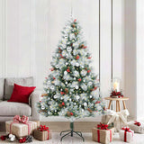 Kunstkerstboom Groen En Wit Pvc En Metaal En Plastic