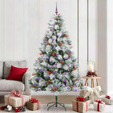 Kunstkerstboom Groen En Wit Pvc En Metaal En Plastic