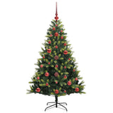 Kunstkerstboom Met Scharnier 150 Leds Groen Pvc En Pe
